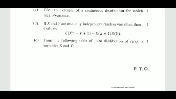 Probability and Probability Distributions, B.Sc(Hons) Statistics, Previous year Question paper 2018