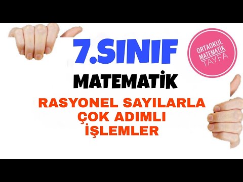 ÇOK ADIMLI İŞLEMLER NASIL YAPILIR? | RASYONEL SAYILAR | 7.SINIF MATEMATİK | ORTAOKUL MATEMATİK TAYFA