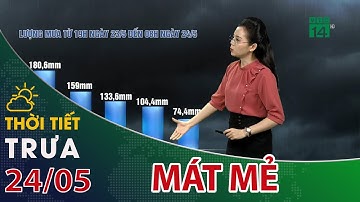 Thời tiết trưa, chiều 24/05/2023: Mưa dông diên rộng, miền Bắc mát mẻ| VTC14