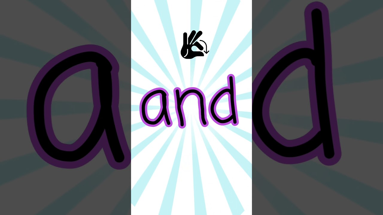Sight Word | and [English Word]