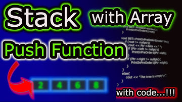 Stack[Array implementation] - Push function using c++ (2020)