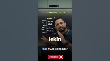 Time manage nahi kar parahe ho ? Watch this video  ️#rounaksir  #aalsiengineer #engineeringcommunity