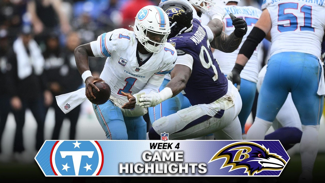 [NFL] Tennessee Titans vs Baltimore Ravens Game Highlights | 2026 NFL Season Week 4