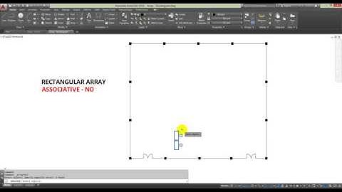 AutoCAD 2016 : Rectangular Array