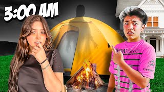 ACAMPAMOS EN LA CASA DE MI NOVIA!!