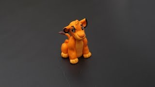 making SIMBA from Lion King with polymer clay!!