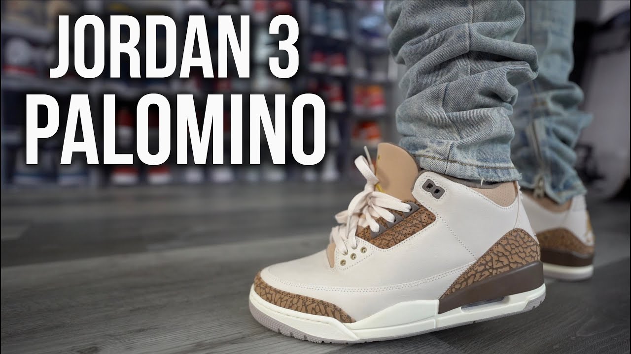 On feet look at the Jordan 3 Palomino 🔥these are absolutely 🔥 fyeeee, Jordan  3 Palomino