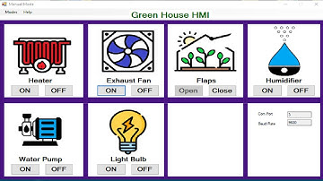 Creating Stunning Interfaces: HMI Design with VB.NET | Green House HMI Visual Basic Dot Net