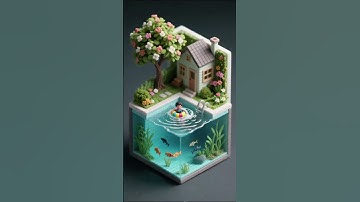 What If the Ocean Was a Cube? 🌊 #CubeWorld  #AISurfing  #DigitalOcean  #SurfonTheCube