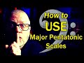 How to USE the bass major pentatonic scale - FINALLY explained in this easy lesson