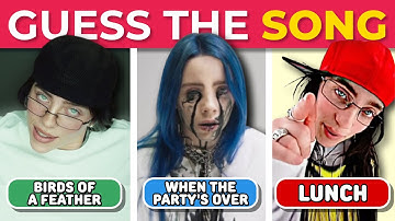 GUESS THE BILLIE EILISH SONG 🎤 | Song Quiz