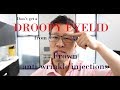 How to avoid a droopy eyelid after frown anti-wrinkle injections