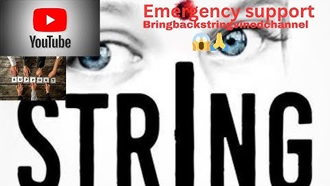 Youtube delete String channel without any Information #istandwithstringvinod #bringbackstringchannel