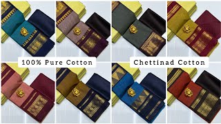 Whatsapp For Order 9655430091 Saree Without Blouse 680S Chettinad Pure Cotton Saree