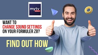 Formuler Z8 How Do I Adjust The Sound Settings On My Formuler Z8