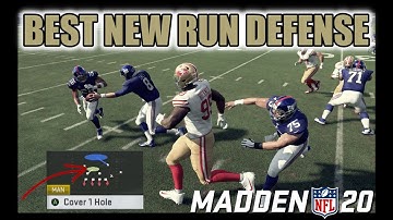 THE BEST NEW MADDEN 20 RUN DEFENSE! LOCK UP STRETCH & DIVE WITH THIS GLITCHY DEFENSE! TIPS & TRICKS