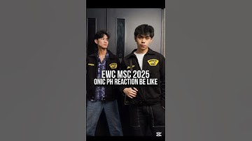 ONIC PH reaction to MSC 2025 Group Draws💀 #mlbb #shorts