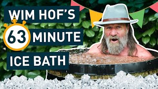 Wim Hof Takes A 63-Minute Long Ice Bath For His 63Rd Birthday ❄️🎂