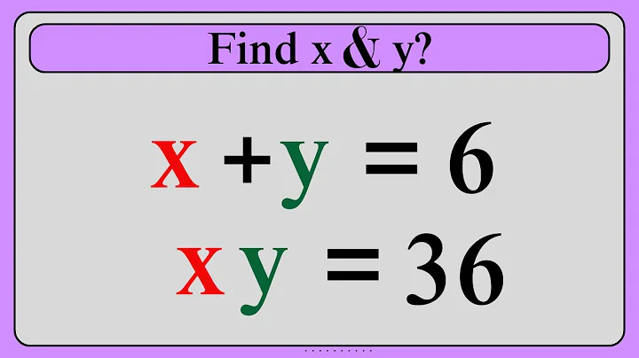 Nice Algebra Math Simplification | Find the Value of X and Y