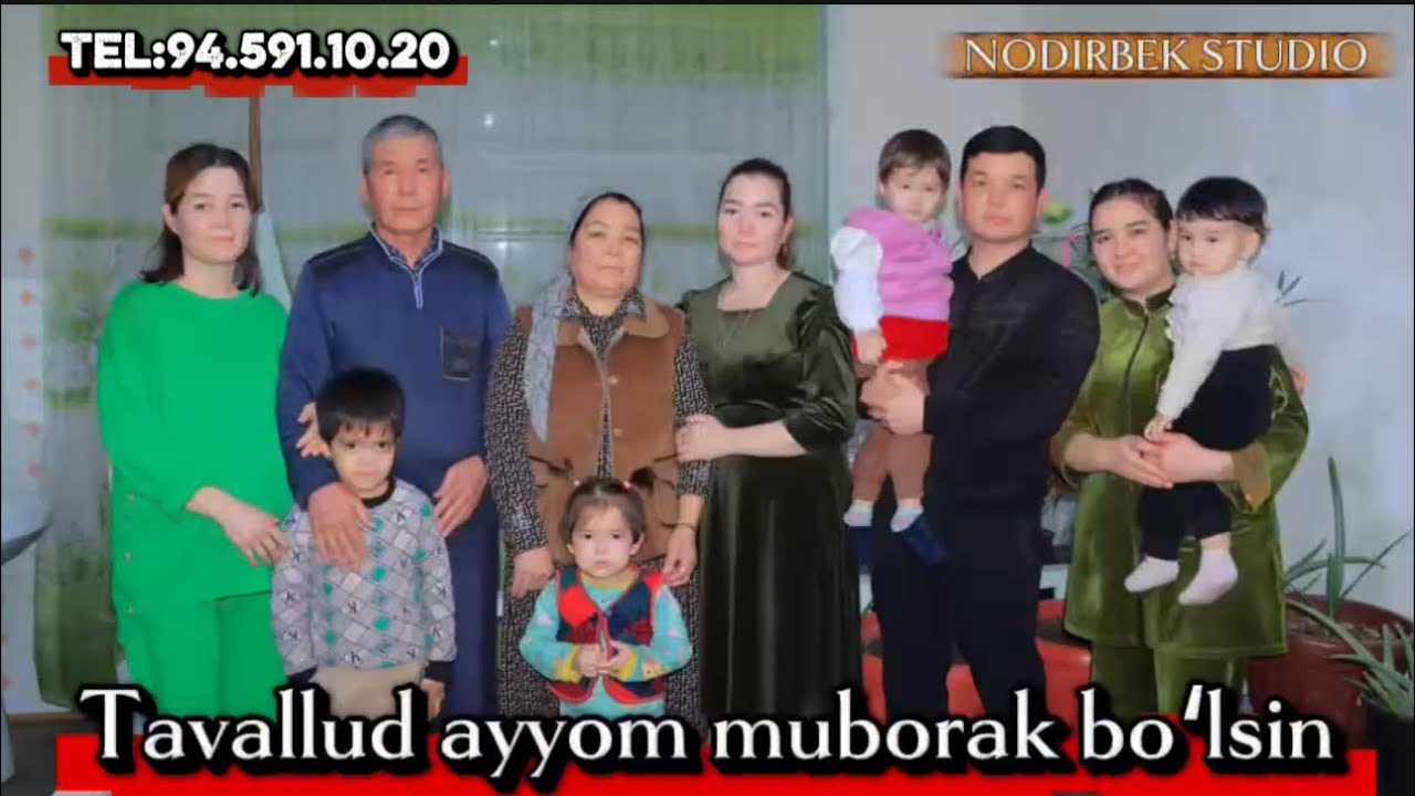 NODIRBEK STUDIO. ZULFIYA ONAMIZNI 60 yoshi bn oʻquvchilari nomidan tabrikladik. Tel:94.591.10.20