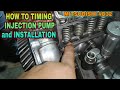 HOW TO TIMING INJECTION PUMP AND INSTALLATION || MITSUBISHI 4D32