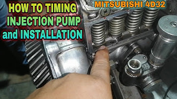 HOW TO TIMING INJECTION PUMP AND INSTALLATION || MITSUBISHI 4D32
