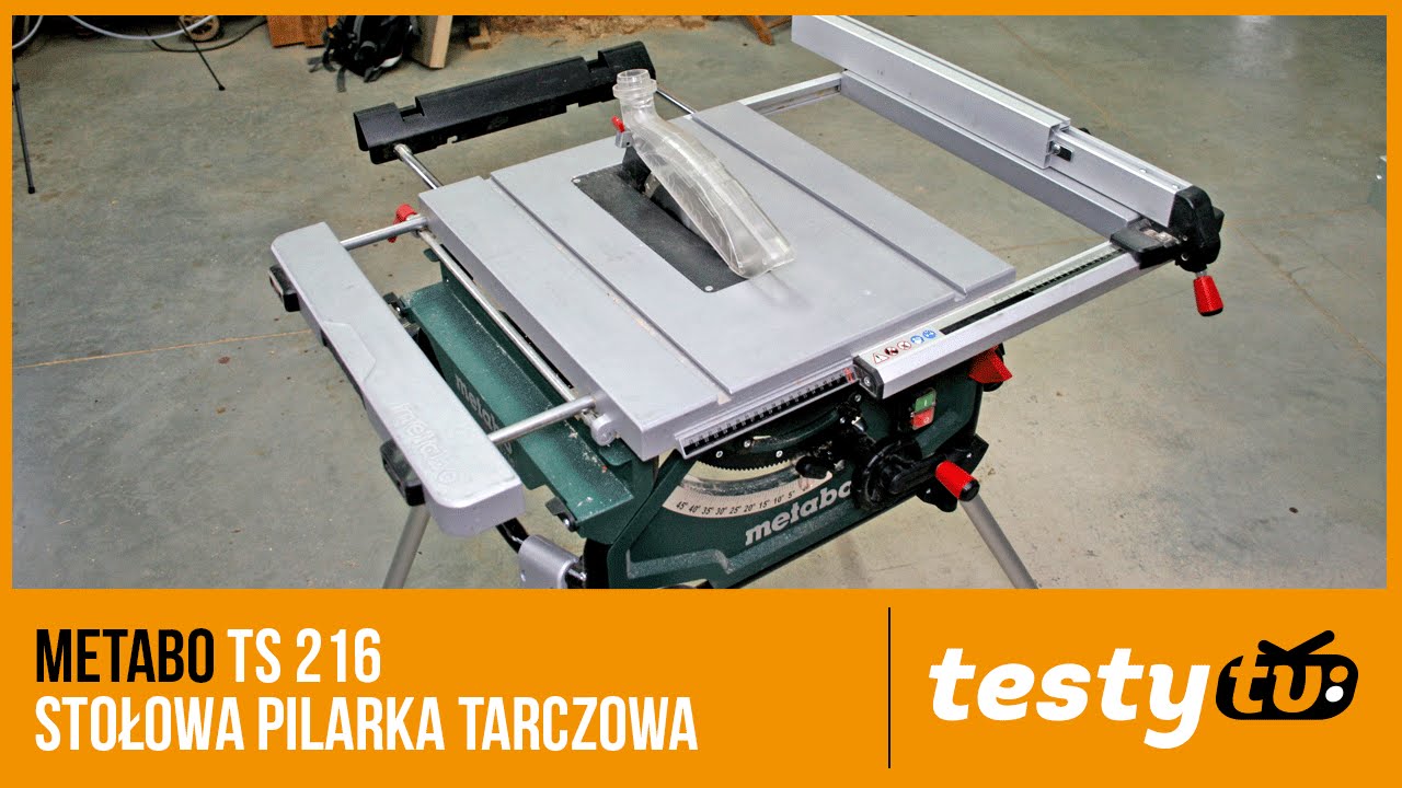 Metabo TS 216 stołowa pilarka tarczowa YouTube