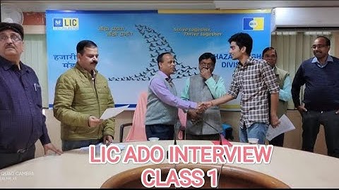 LIC ADO 2023 INTERVIEW🔥🔥|| CLASS - 1