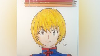 رسم كورابيكا من انمي القناص / draw kurapika from hunter x hunter