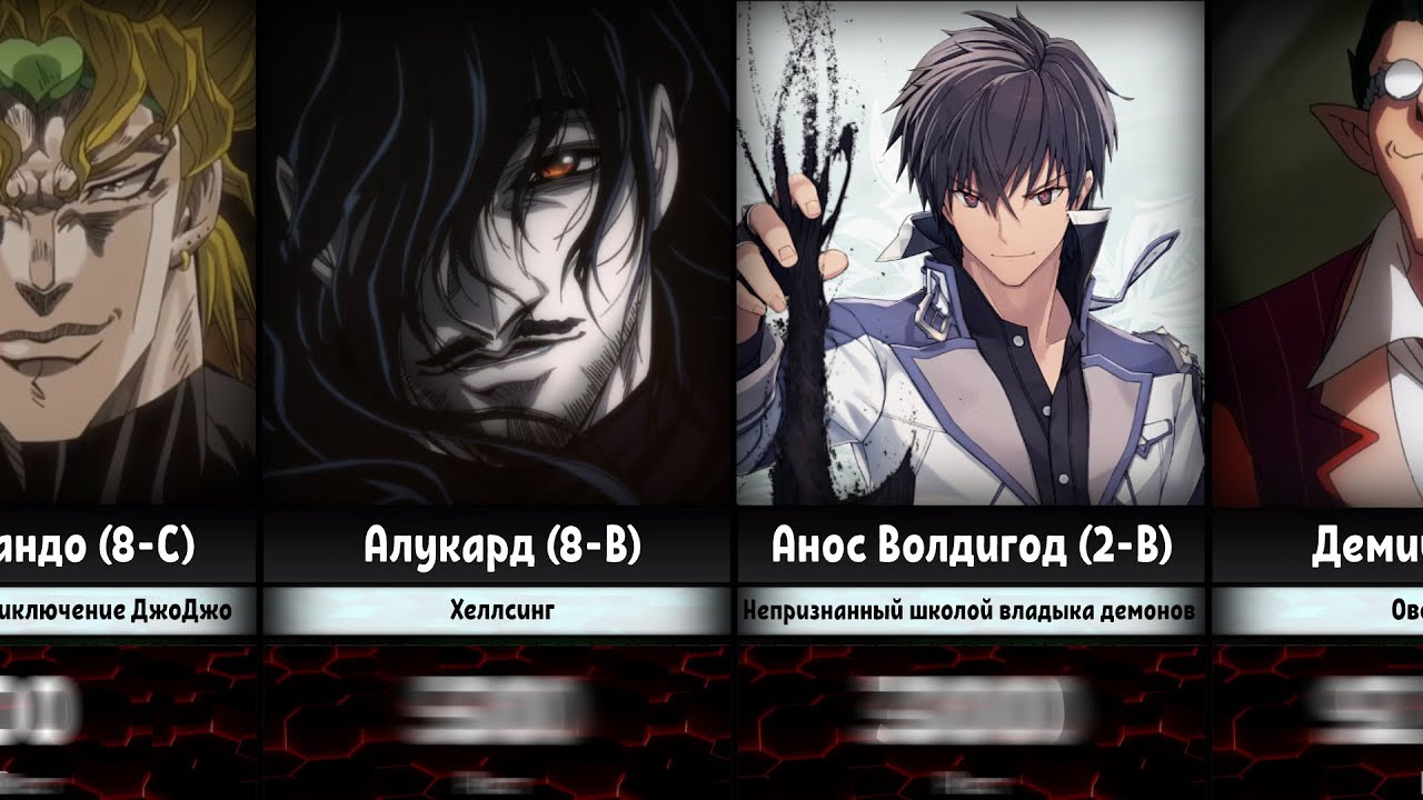 Сильнейшие Демоны и Вампиры в Аниме