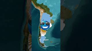 What If Brazil Suddenly Disappeared From The World Map? 🇧🇷🌎 #shorts #geography #mapanimation