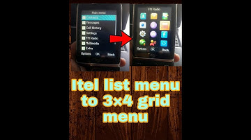 How to change list menu to grid menu in itel keypad phone.