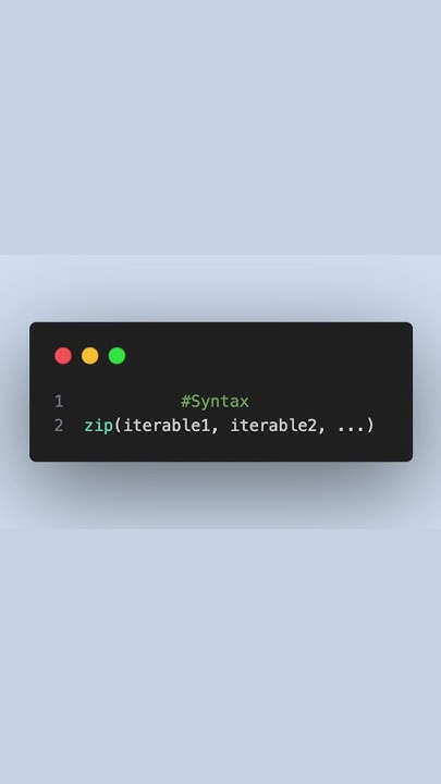 Mastering Python's zip Function: Streamline Your Code Effortlessly ...