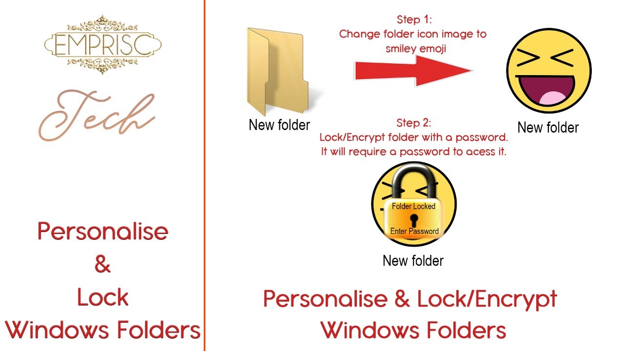 How to Personalize and Lock Windows Folders without software | Windows 10