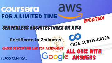 Serverless Architectures on AWS,(week1-4) All Quiz Answers.#coursera #learning #quiztime #quiz #mr