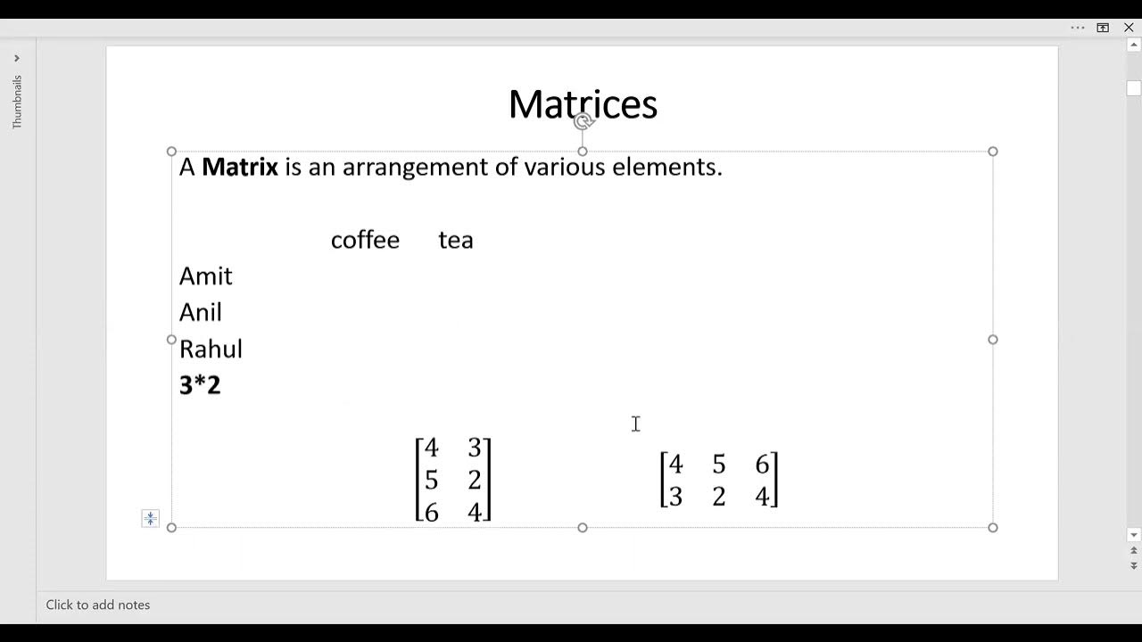 What is Matrix ? Basic Concepts of Matrices - YouTube