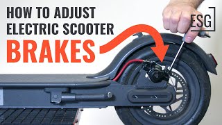 Bloom stole underholdning How to Adjust Mechanical Disc Brakes on an Electric Scooter - YouTube