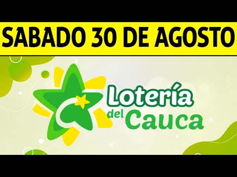 Resultados Lotería del CAUCA del Sábado 30 de Agosto de 2025 PREMIO MAYOR 😱💰🚨