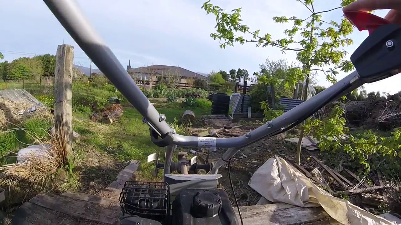 How to start a rotary hoe YouTube