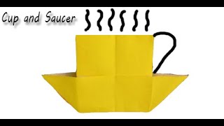 Origami Folding | Cup and Saucer | Craft