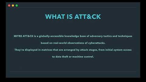 Introducing MITRE ATT&CK framework