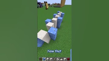 how to build an ICE and QUARTZ wall update 1.21 #shorts #minecraft