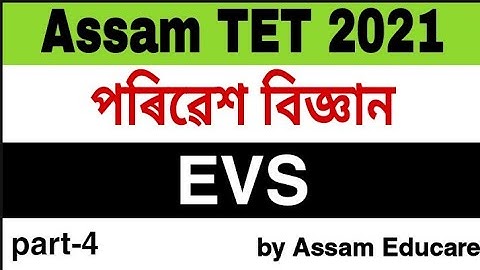 Assam TET 2021. Environment science most important question. EVS important question #assamtet2021