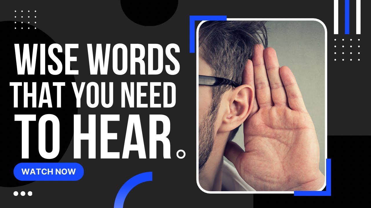 Wise words that everyone need to hear about YouTube