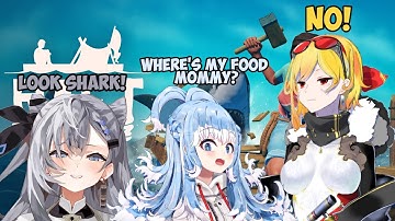Zeta, Kobo and Kaela chaotic adventure on the sea | Raft