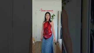 Upcycled A Scarf Into A Silk Top 🌸