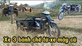 3-wheeled vehicle made from old motorbikes//Borderland