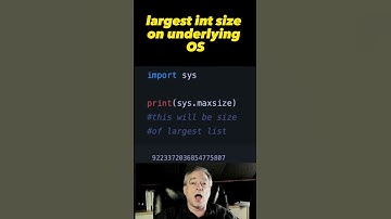Finding Max integer size in Python 🐍 #shorts