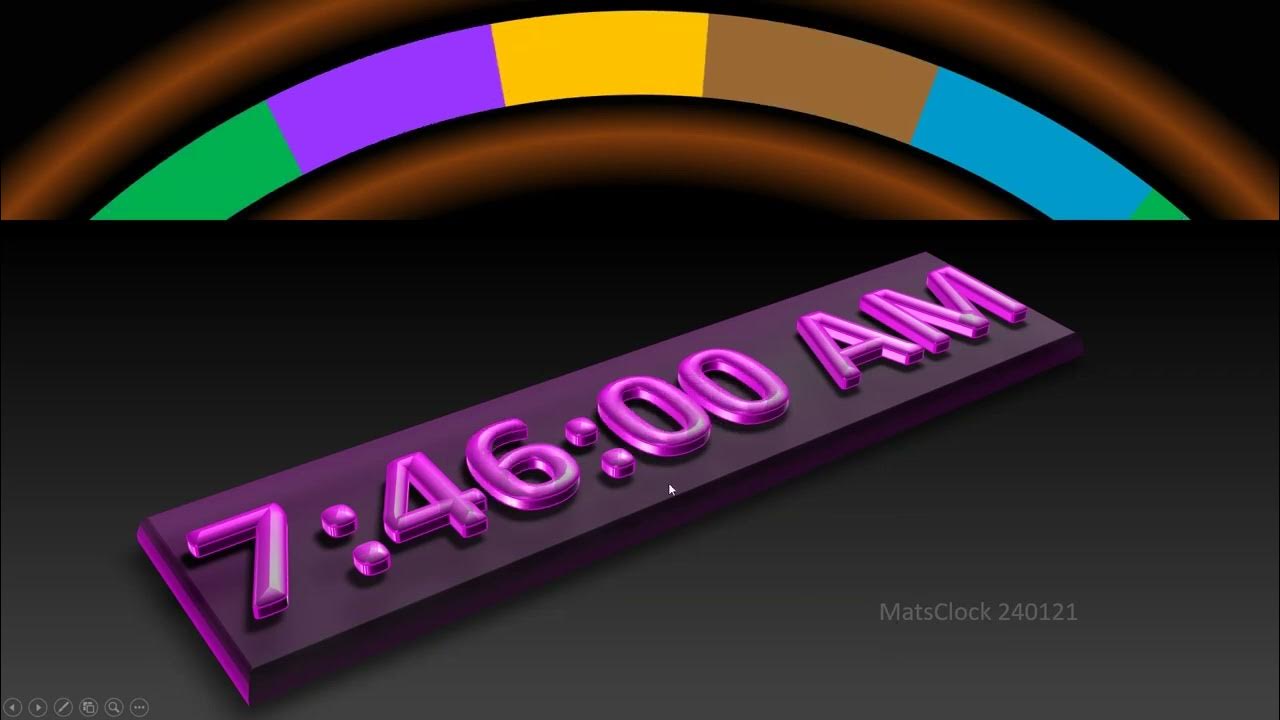 MatsClock 120121 Full Free PowerPoint Digital Clock PPT Timer Live Time
