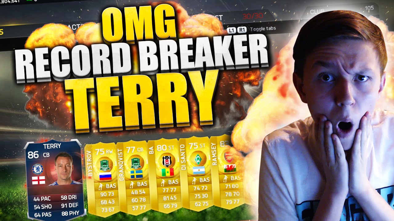 OMG!! RECORD BREAKER JOHN TERRY!!! FIFA 15 PACK OPENING